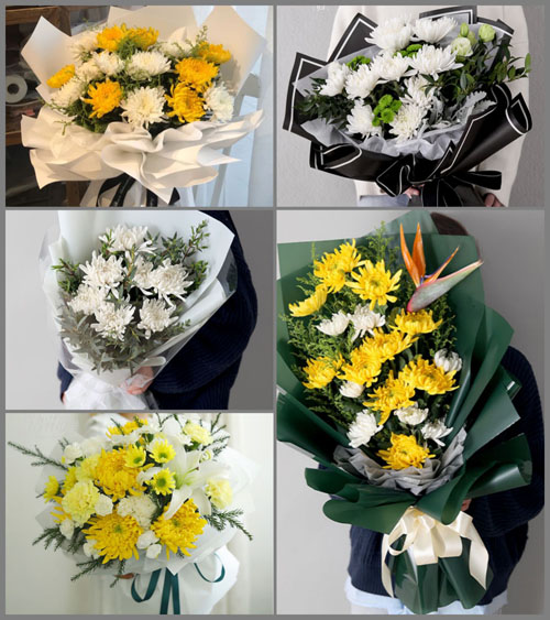 辽宁大连金州区友谊街道白事花束代送